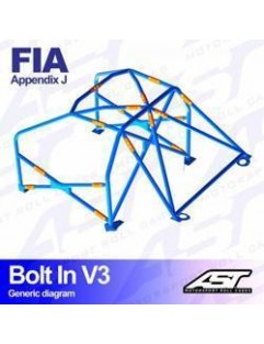 Klatka bezpieczeństwa OPEL Manta (B) 3-drzwiowa Coupe skręcana w V3