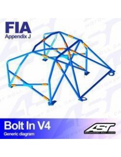 Klatka bezpieczeństwa OPEL Manta (B) 3-drzwiowa Coupe skręcana w V4