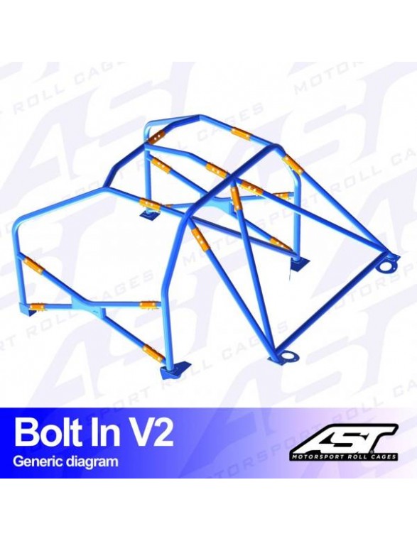 Klatka bezpieczeństwa RENAULT R11 (Ph 1/2) 3-drzwiowa Coupe skręcana w V2