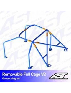 Klatka bezpieczeństwa TOYOTA Supra (Mk3) 3-drzwiowa Coupe demontowalna pełna klatka V2