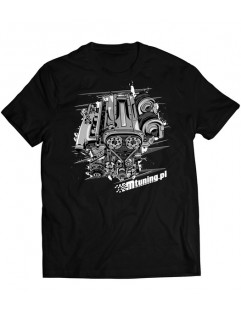 Koszulka T-Shirt MTuning Czarna Engine RB25 M