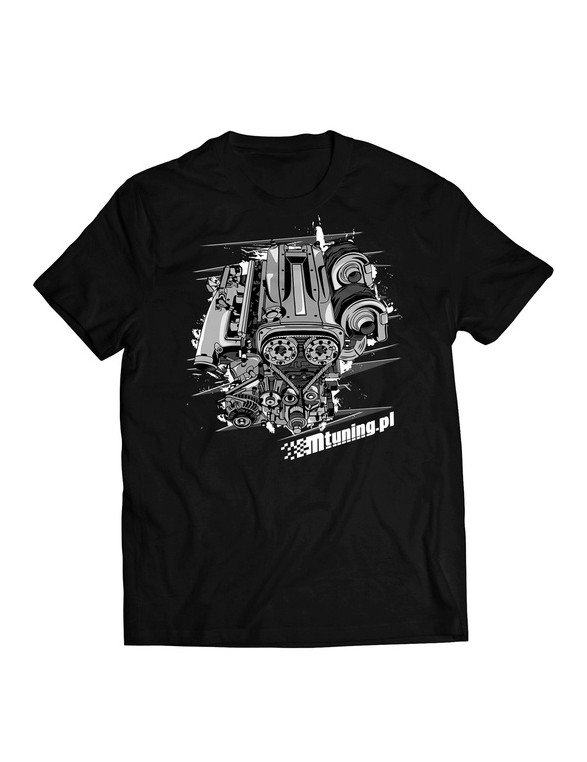 Koszulka T-Shirt MTuning Czarna Engine RB25 L