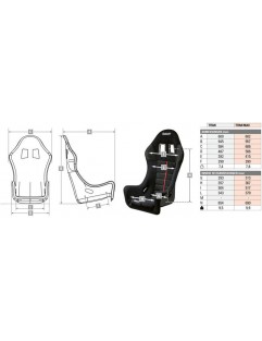 Fotel Sportowy Sabelt Titan Max (GT-140 XL) FIA