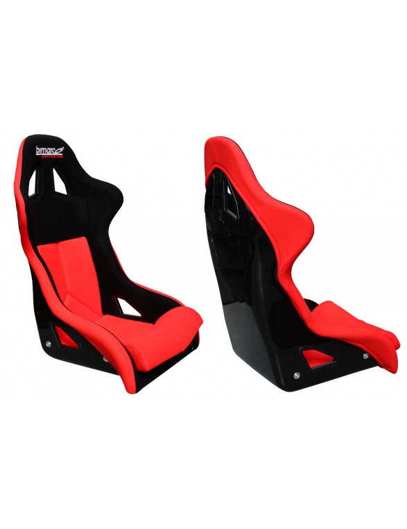 Fotel Sportowy Bimarco Cobra PRO Welur Red-Black FIA