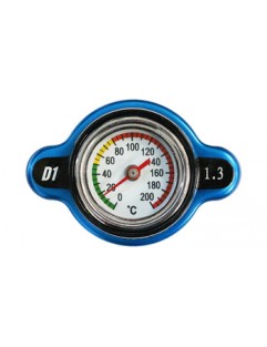 Radiator filler cap with thermometer D1Spec 15mm Blue 1.3Bar