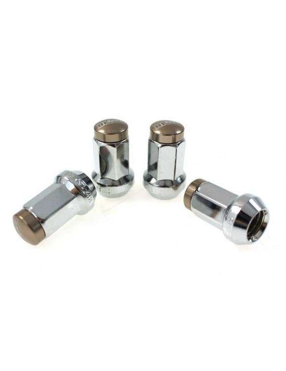 Nuts M12x1.25 Steel 30mm D1Spec Orginal Silver / Titanium Cone