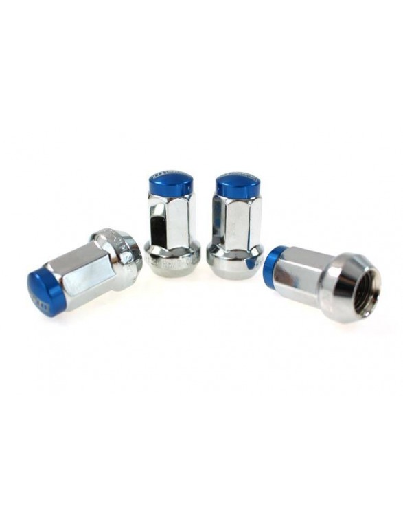 Nuts M12x1.5 Steel 30mm D1Spec Orginal Silver / Blue Cone