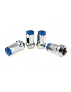 Nuts M12x1.5 Steel 30mm D1Spec Orginal Silver / Blue Cone