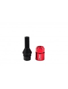 Wheel bolts D1Spec Heptagon 2in1 Steel 14x1.5 Red