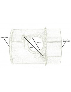 Flow meter adapter 80mm tube Subaru Impreza WRX