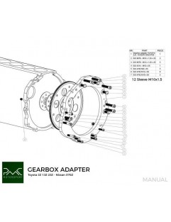 Adapter skrzyni biegów Toyota JZ 1JZ 2JZ - Nissan 350Z Z33 370Z Z34 CD009