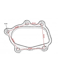 Nedløbsflange GT25 GT28 SR20DET GT2871 GT2860RS