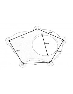 Downpipe flange T03 5 SCREWS