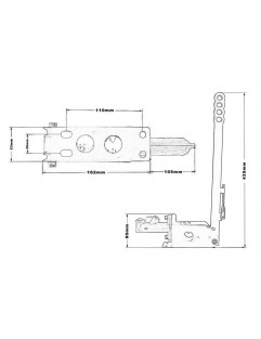 TurboWorks B08 Hydraulisk håndbremse Øvre lang