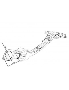 Mini Cooper R50 R52 R5 udstødningsmanifold