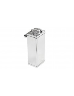 Oil catch tank 0.5L 9mm / 14 mm TurboWorks Silver