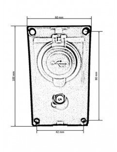 2xUSB panel (1x1A, 1x2.1A), 1BA 5A