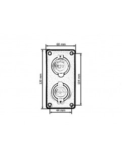 1xUSB 3.1A dubbelpanel, 1xZ