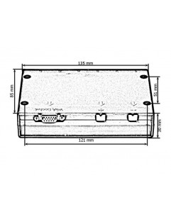 1x15PIN VGA 12 / 24V pekskärmspanel