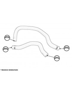 Silicone Hoses Honda Civic CRX B16A 88-91 TurboWorks Water