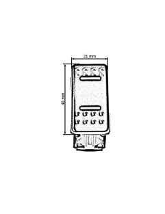 ON-OFF 3PIN switch Blå