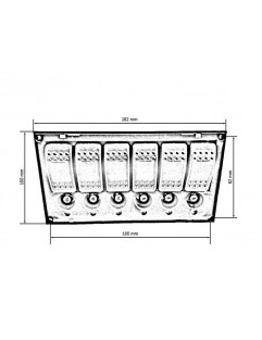 Switches 12 / 24V IP68 (ON) -OFFx1, ON-OFFx5, 3B 5A, 2B 10A, 1B 15A