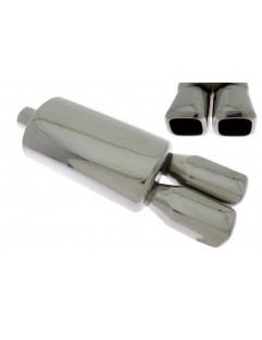 TurboWorks End Muffler 2x76x86mm, input 63.5mm