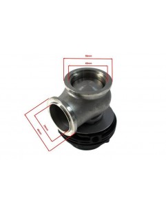 Ekstern Wastegate TurboWorks 38 mm 1.0 bar V-bånd sort