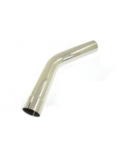 Exhaust, stainless steel slide-on pipe 45 degrees 2.75 "61 cm