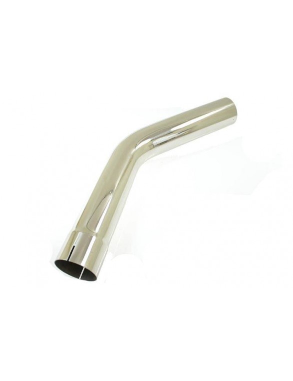 Exhaust, stainless steel slide-on pipe 45 degrees 2.75 "61 cm