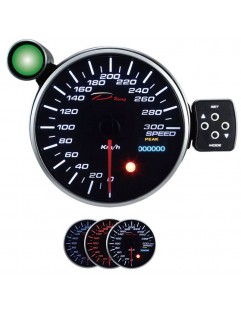 Clock DEPO PK series DUAL 115MM Speedometer