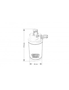 Olietank 0,9L 18 mm / 25 mm Simota PRO Rød