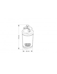 Olietank 0,6L 10 mm Simota Rød