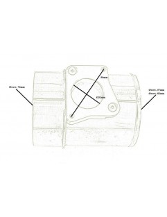 Adapter przepływomierza Rura 80mm Lancer Evo X