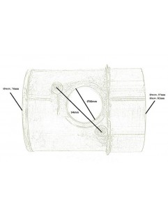 Adapter przepływomierza Rura 80mm Subaru Impreza WRX