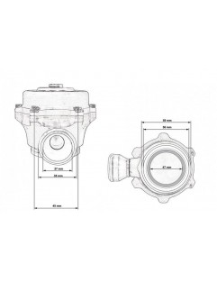 Blow Off TurboWorks 50mm V-Band QR Recirculating Niebieski