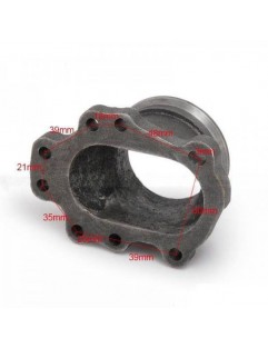 T25 Downpipe Flange 8 Bolts for 2.5 "V-Band