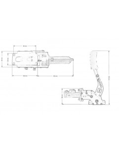 TurboWorks B01 Rød hydraulisk håndbremse