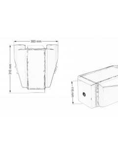 Intercooler vesiurboworks 255x115x115 3 "2x90st