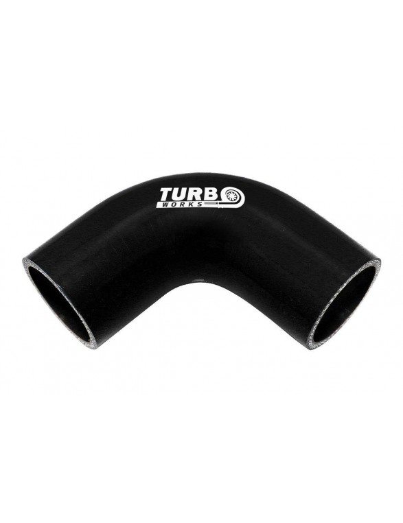 90st TurboWorks Sort 102 mm albue