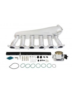 Toyota Lexus 1FZ inlet manifold with throttle and fuel rail