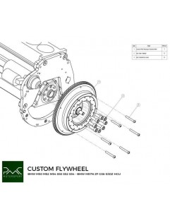 Flywheel for BMW M60 / M62 / S62 conversion - BMW M57N (GS6-53DZ)