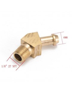 45 ° 1/8 "nipple for 6mm BRASS cable