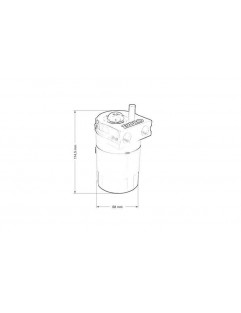 Olietank 0,3L 10mm / 15mm TurboWorks PR Sort