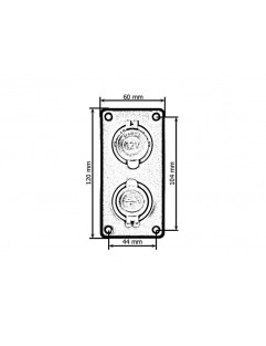 1xUSB 3.1A dobbelt panel, 1xZ