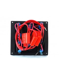 Kopplingspanel 12V SPST / ON-OFFx5, 2xUSB, 3B 15A IP68