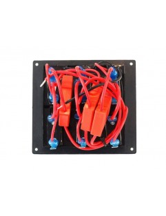 Switch panel 12V SPST / ON-OFFx6, 3B 15A IP68