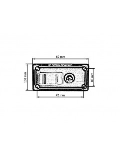 ALU switch panel, ON-OFFx1, 1BA 10A