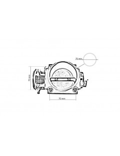 Przepustnica TurboWorks Honda Civic B16/B18 70mm