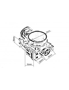 TurboWorks gasspjæld Subaru WRX STI EJ20 EJ25 GDA GDB 70mm